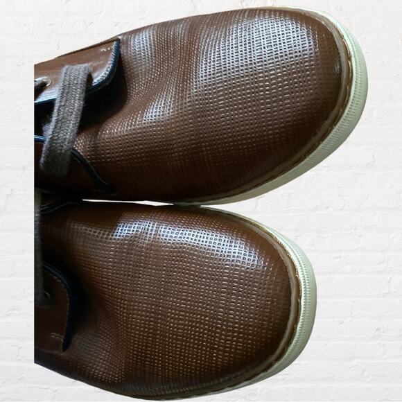 Aldo mens brown faux leather chukka boots - Picture 3 of 6